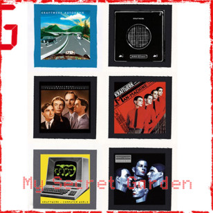 Kraftwerk - The Man Machine, Computer World Album Cloth Patch or Magnet Set 